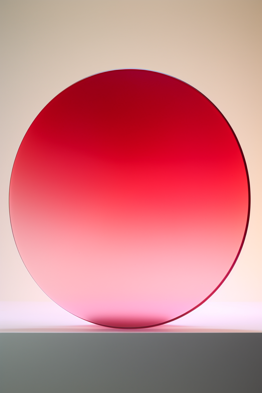 Pink glass wall